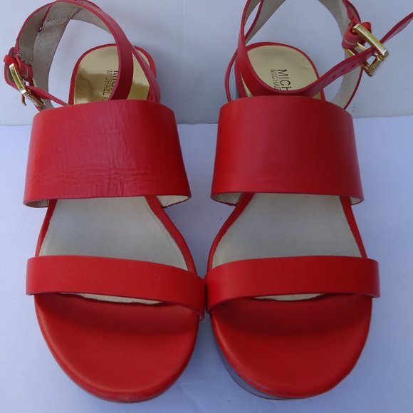 SIZE 8M. Michael by Michael Kors wedge heel sandals. - Picture 8 of 8